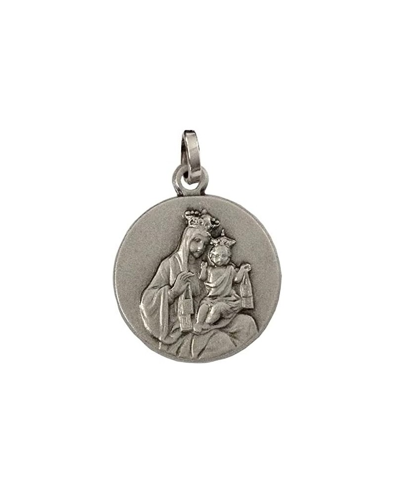 925 STERLING SILVER CARMEL SCAPULAR MEDAL (OUR LADY OF MOUNT CARMEL - VIRGIN OF CARMEL) - 100% MADE IN ITALY $33.34 Pendants