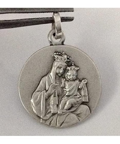 925 STERLING SILVER CARMEL SCAPULAR MEDAL (OUR LADY OF MOUNT CARMEL - VIRGIN OF CARMEL) - 100% MADE IN ITALY $33.34 Pendants