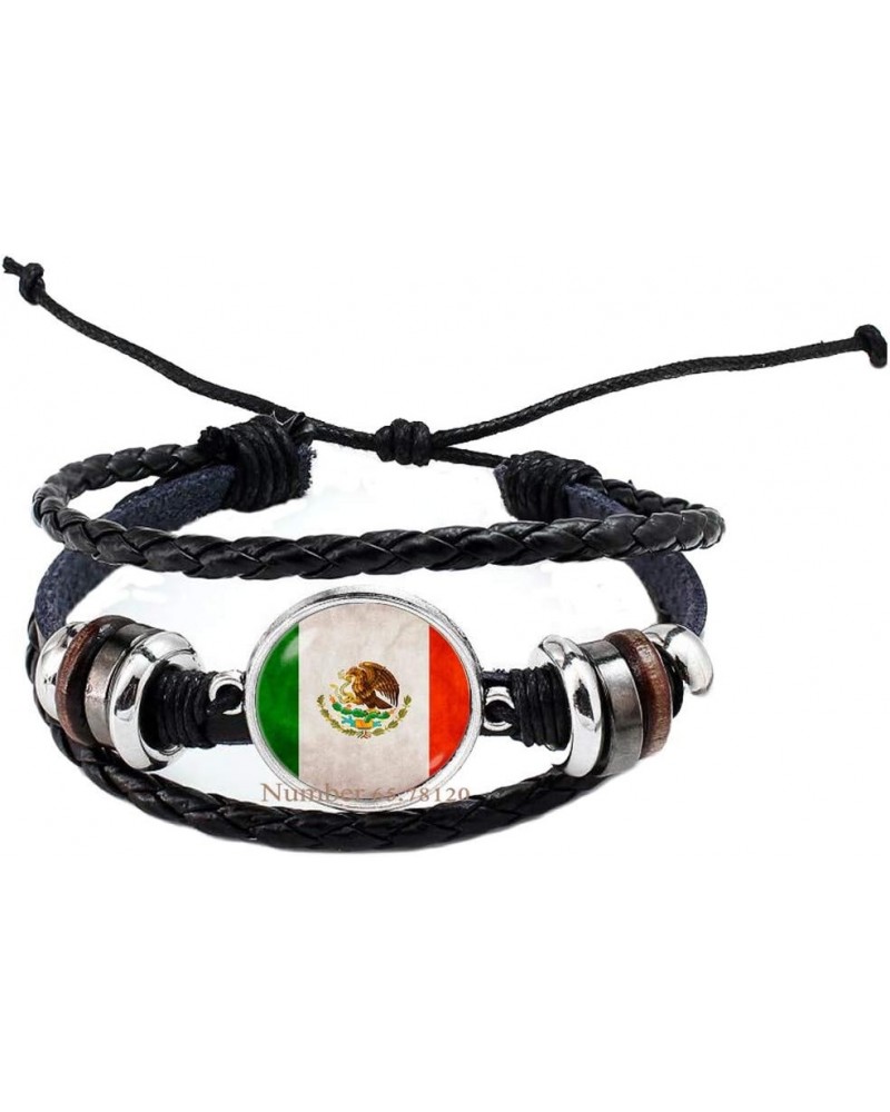 Mexico Mexican Flag Bangle&Bracelet,Mexican Bracelet,Mexico Jewelry,Flag Bracelet Bangle,BV022 $6.15 Bracelets