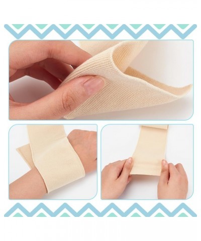 2 Pcs Elasticated Cuffs, Stretch Knit Threaded Hem Cuff Fabric Sleeve Cuffs Polyester Ribbing Fabric for Cuffs Waistbands Nec...