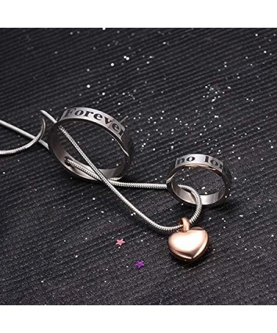 misyou Rose Gold Urn Necklace for Ashes Stainless Steel Memorial Cremation Jewelry for Women papa $10.52 Necklaces