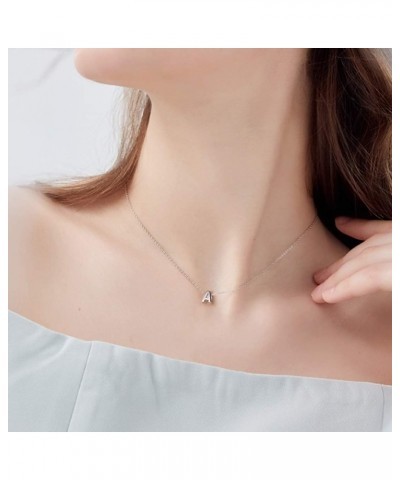 Heart Necklace and Initial Necklace for Women Girls 925 Sterling Silver Dainty Layered Initial Choker Necklaces $23.36 Necklaces