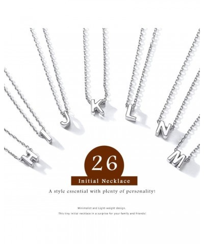 Heart Necklace and Initial Necklace for Women Girls 925 Sterling Silver Dainty Layered Initial Choker Necklaces $23.36 Necklaces