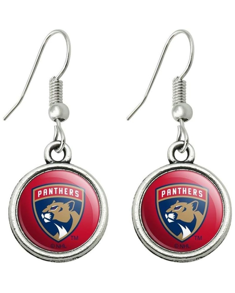 NHL Florida Panthers Logo Novelty Dangling Drop Charm Earrings $10.43 Earrings