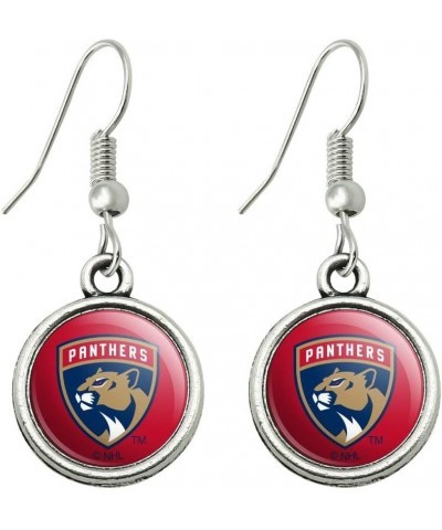 NHL Florida Panthers Logo Novelty Dangling Drop Charm Earrings $10.43 Earrings