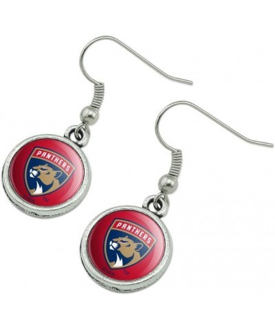 NHL Florida Panthers Logo Novelty Dangling Drop Charm Earrings $10.43 Earrings