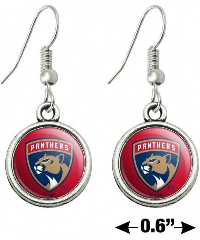 NHL Florida Panthers Logo Novelty Dangling Drop Charm Earrings $10.43 Earrings