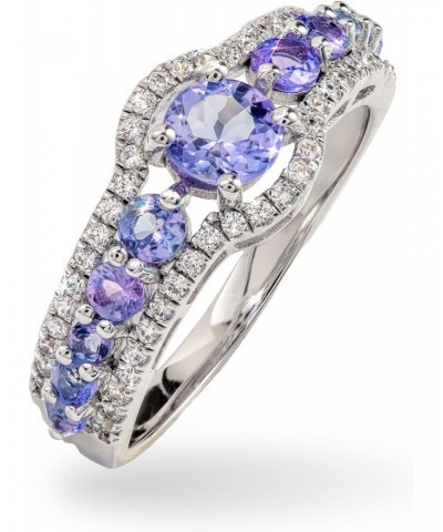 Women's Tanzanite Loving Embrace Ring, (10) 2-3mm Tanzanite Stones $38.48 Rings