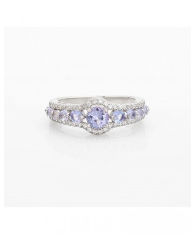 Women's Tanzanite Loving Embrace Ring, (10) 2-3mm Tanzanite Stones $38.48 Rings