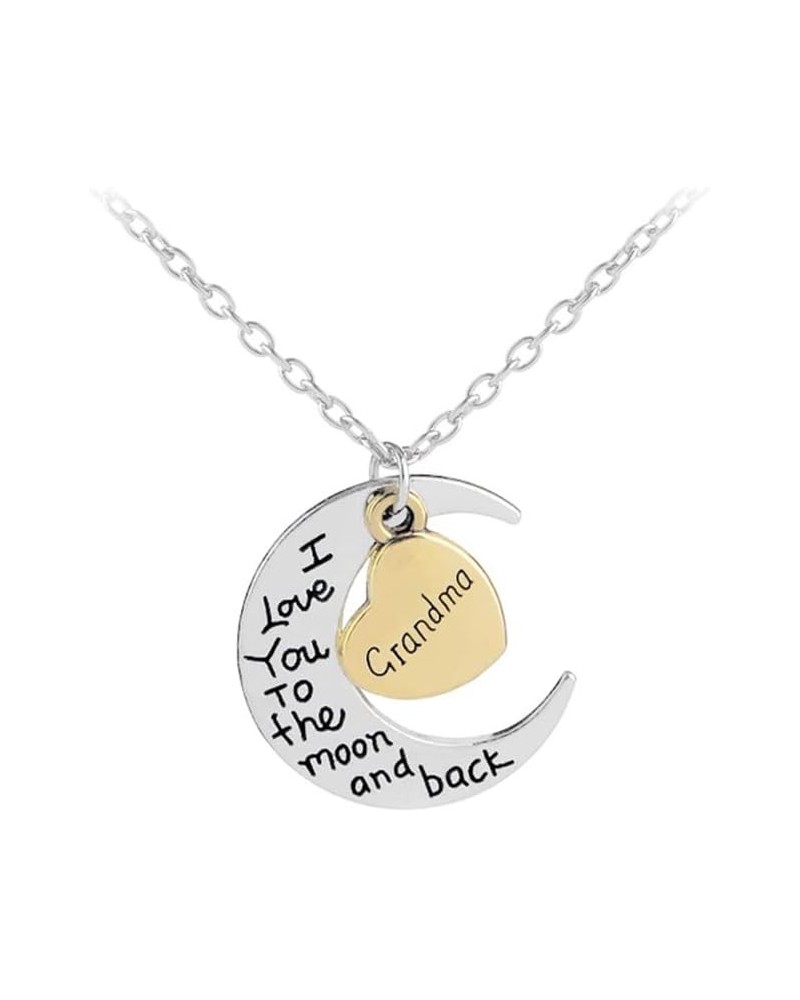 Christmas Birthday Gifts for Grandma Daughter Aunt I Love You to The Moon and Back Necklace for Grandmother Grandmom Daughter...