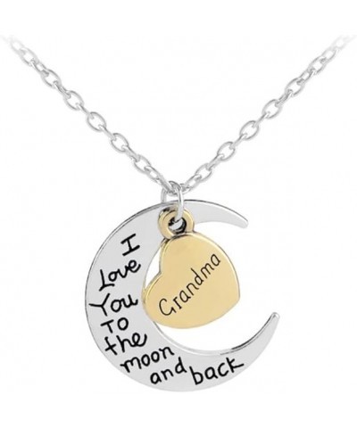 Christmas Birthday Gifts for Grandma Daughter Aunt I Love You to The Moon and Back Necklace for Grandmother Grandmom Daughter...