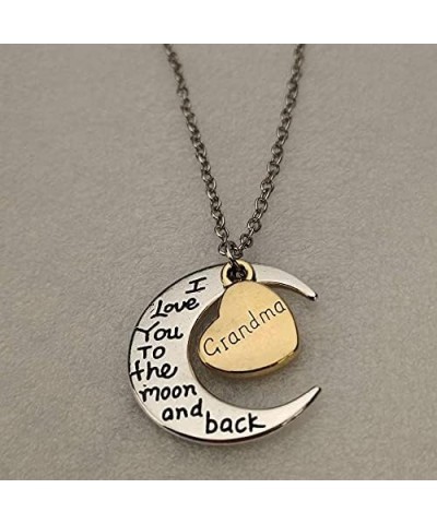 Christmas Birthday Gifts for Grandma Daughter Aunt I Love You to The Moon and Back Necklace for Grandmother Grandmom Daughter...