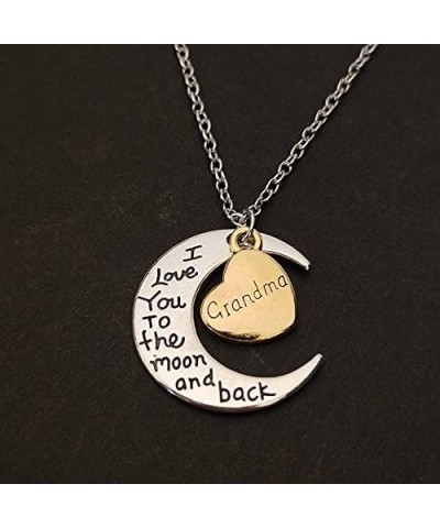 Christmas Birthday Gifts for Grandma Daughter Aunt I Love You to The Moon and Back Necklace for Grandmother Grandmom Daughter...