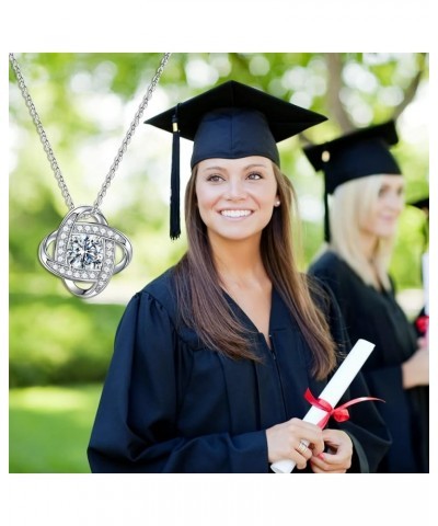 2024 Graduation Gifts for Her, Class of 2024 14K White Gold Plated Graduation Necklace Senior College High School Graduation ...