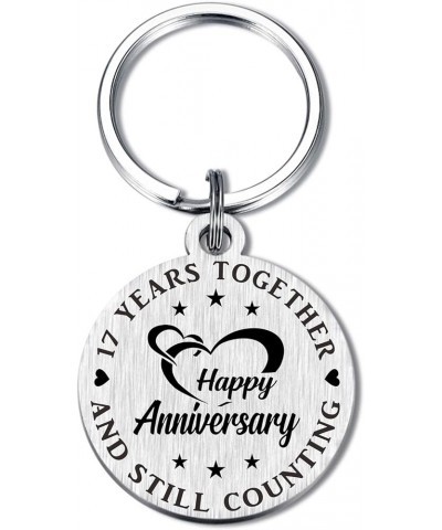 Anniversary Keychain Gifts for Him Her, Happy Wedding Anniversary Decorations Gifts for Husband Wife 17th Anniversary $10.24 ...