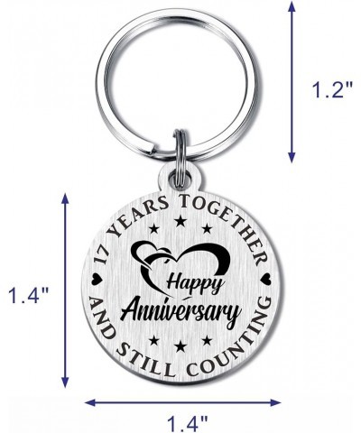 Anniversary Keychain Gifts for Him Her, Happy Wedding Anniversary Decorations Gifts for Husband Wife 17th Anniversary $10.24 ...