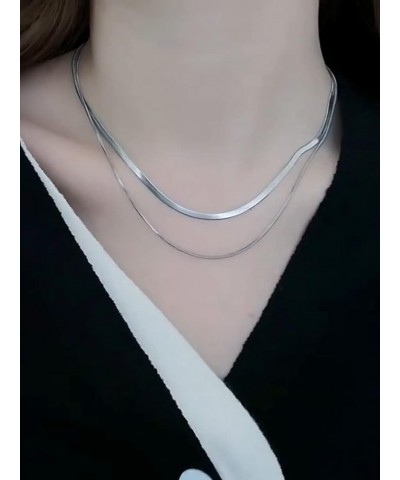 Dainty Layered choker necklace for women，Layered Chain Necklace for Women, Y Pendant Necklace Multilayer Bar Disc Necklace Ad...