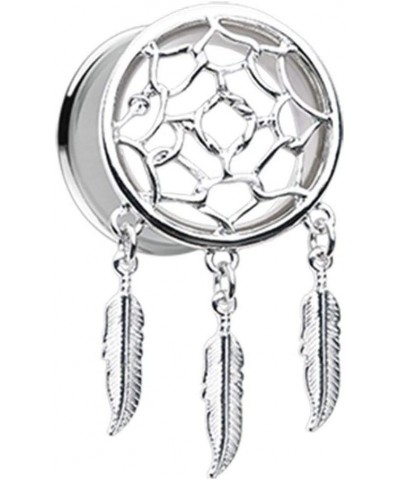 Classic Dreamcatcher Feather Dangle Ear Gauge Plug 7/16" (11mm) $15.11 Body Jewelry