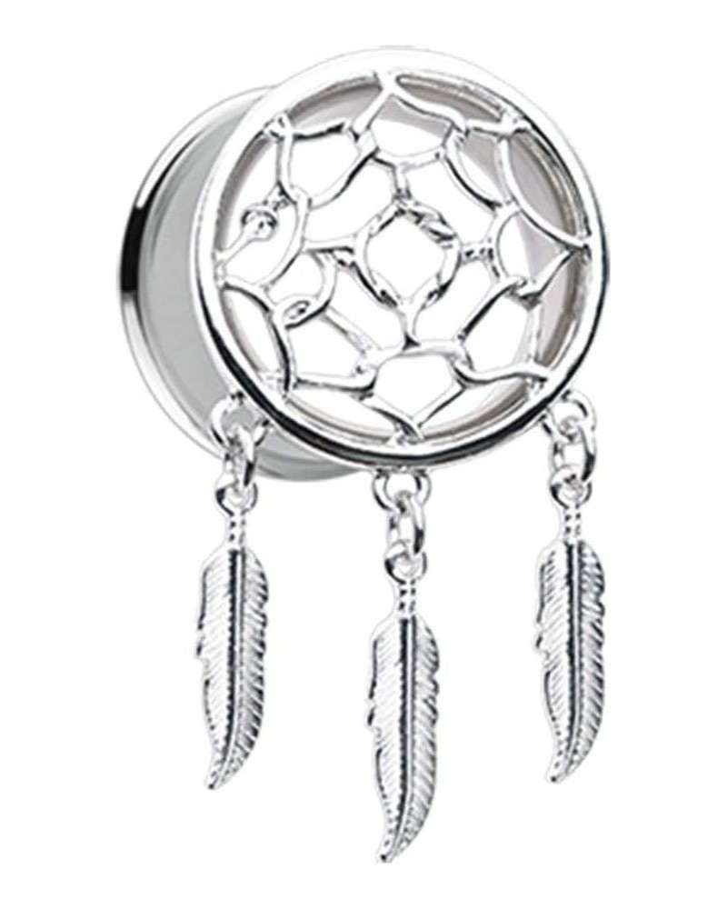 Classic Dreamcatcher Feather Dangle Ear Gauge Plug 7/16" (11mm) $15.11 Body Jewelry