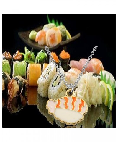 Funny Sushi Necklace Sushi Rice Ball Necklace Rice Food Gift Sushi Lover Gift Sushi Cuisine Gift $11.33 Necklaces