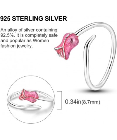 925 Sterling Silver Ring Stacked Ring Cute Cat Ring Cross Ring Colored Crossed Colorful Cubic Zirconia Adjustable Rings as Gi...