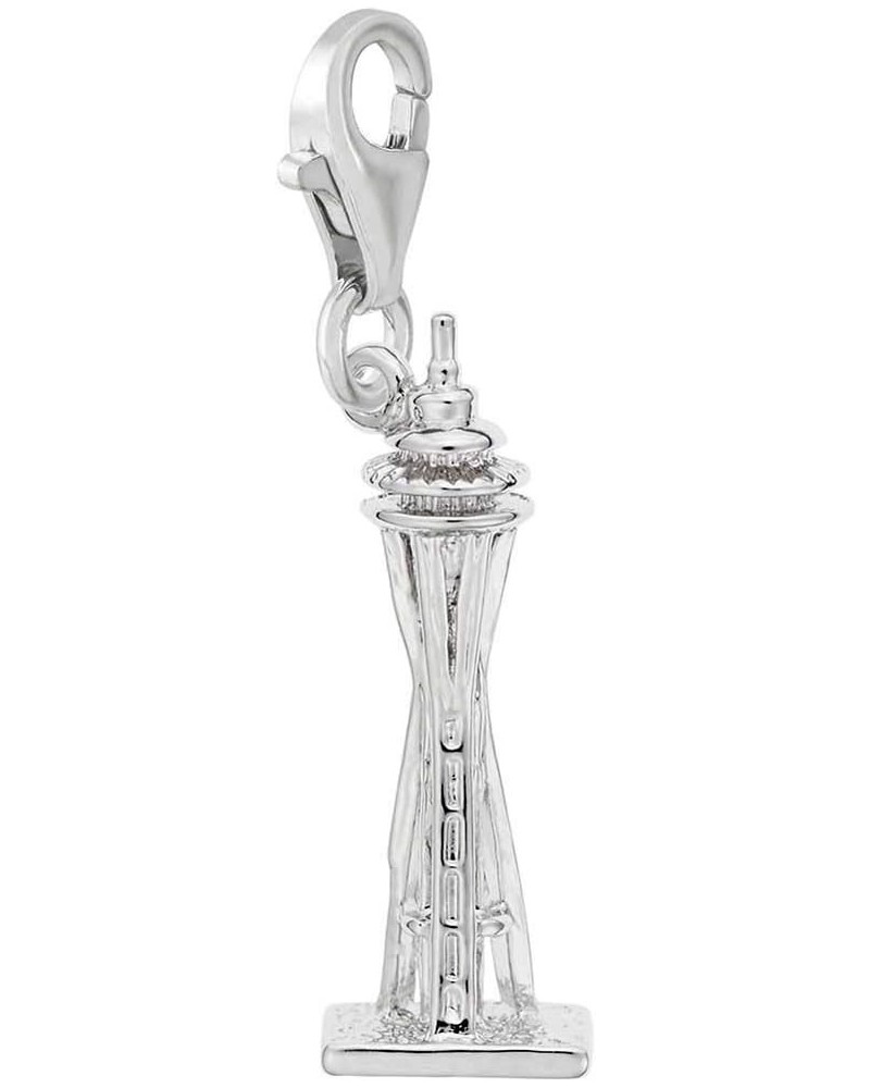 Space Needle Charm with Lobster Clasp Sterling Silver $18.90 Bracelets