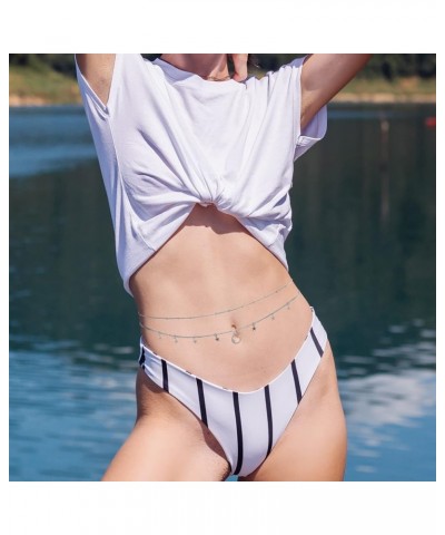 Waist Chain Body Chain Jewelry for Women Belly Chain for Teen Girls Summer Beach Jewelry for Teen Girls C1 $7.79 Body Jewelry