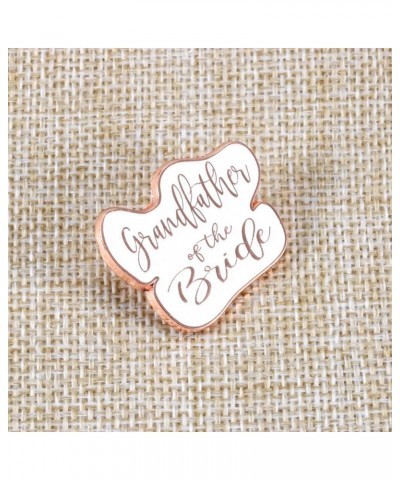 Wedding Enamel Pin for Women Mom Personalized Gift for Her Bride Brooch Gifts for Bridesmaids Alphabet Jewelry Grandfather of...