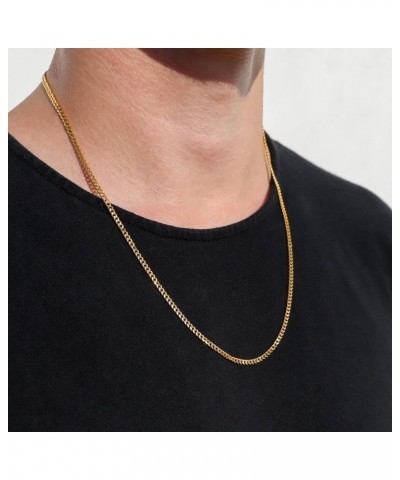 14K Yellow Gold Necklace 2.2MM- 3.5MM Cuban/Curb Link Chain Necklace- 14k Gold Chain 14 Karat Gold Necklace, Men Women Boys G...