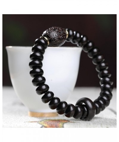 Unisex Natural Ebony Buddhist Prayer Bead Necklace Bracelet Tibetan Prayer Mala Beaded Black 6mmx10mm 28abacus beads $18.02 B...