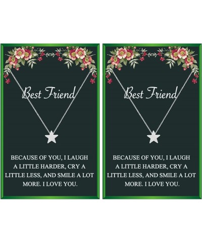 Best Friend Necklaces for 2 Girls Friendship Necklace for Women BFF Necklaces for Birthday Christmas Gift D: 2pcs stars $9.09...