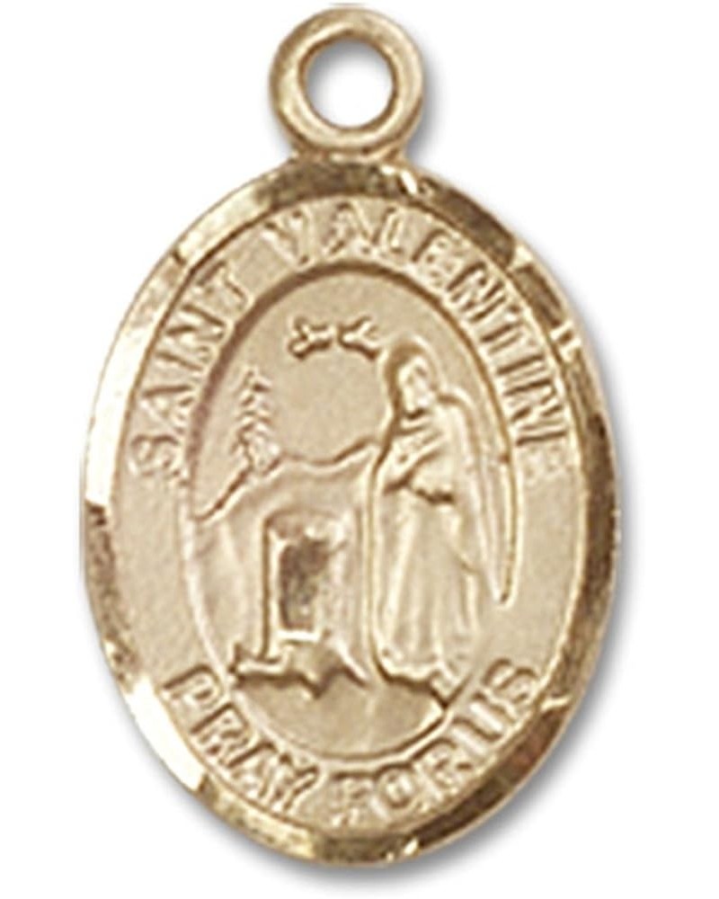 14 Karat Gold Catholic Patron Saint Medal Petite Charm Pendant, 1/2 Inch Saint Valentine of Rome $100.58 Pendants