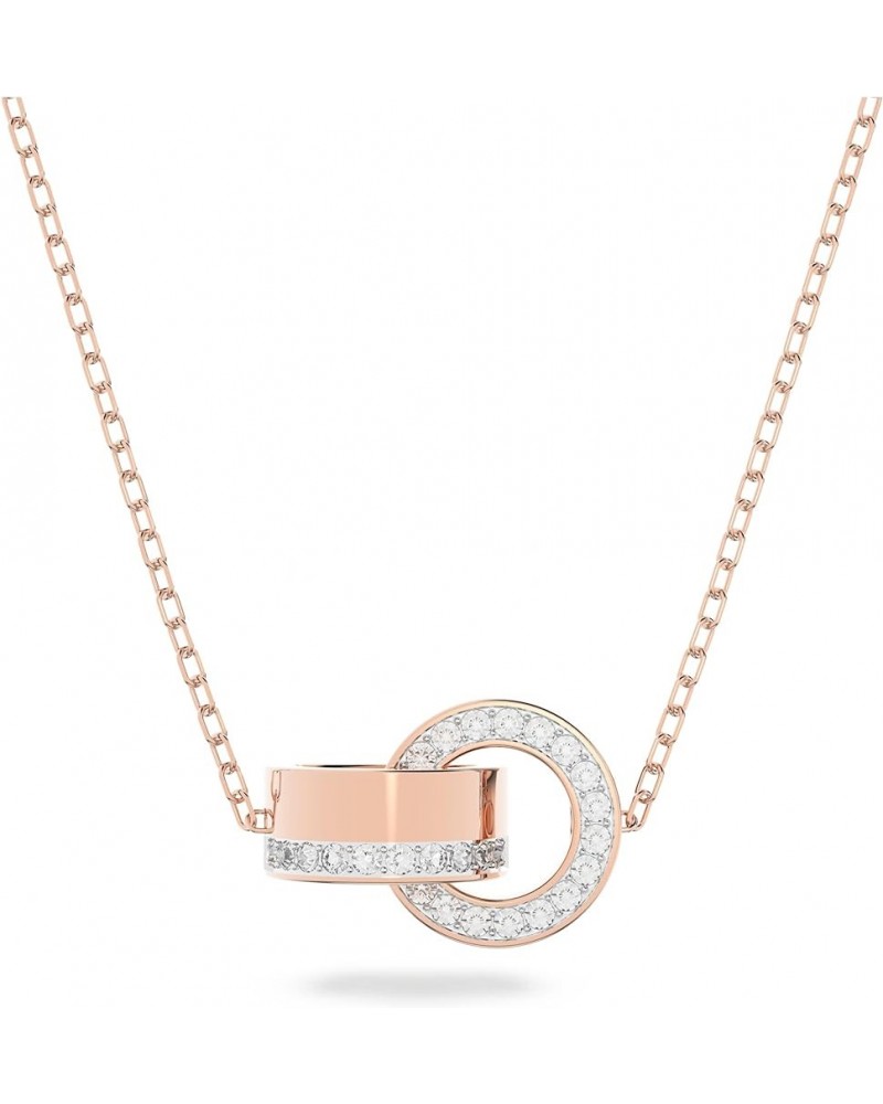 Hollow Collection Interloocking Loop Pendant Necklace Rose Gold $49.53 Necklaces