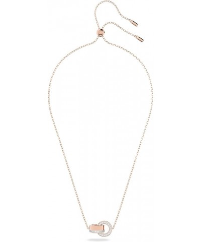 Hollow Collection Interloocking Loop Pendant Necklace Rose Gold $49.53 Necklaces