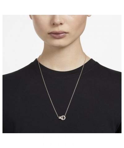 Hollow Collection Interloocking Loop Pendant Necklace Rose Gold $49.53 Necklaces