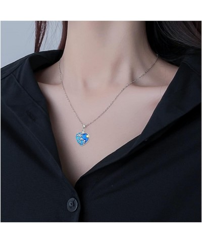 Pendant Urn Necklace for Ashes 925 Sterling Silver Cremation Pendant Memorial Jewelry for Women Dolphin $25.36 Pendants