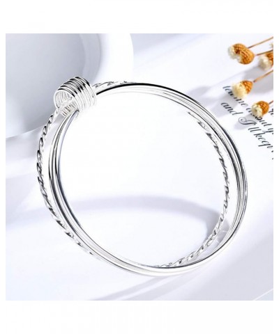 925 Sterling Silver Bangle Bracelet Stackable Bangles for Women/Girls | Bangle Bracelets for Women | 925 Sterling Silver Brac...