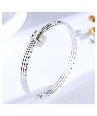 925 Sterling Silver Bangle Bracelet Stackable Bangles for Women/Girls | Bangle Bracelets for Women | 925 Sterling Silver Brac...