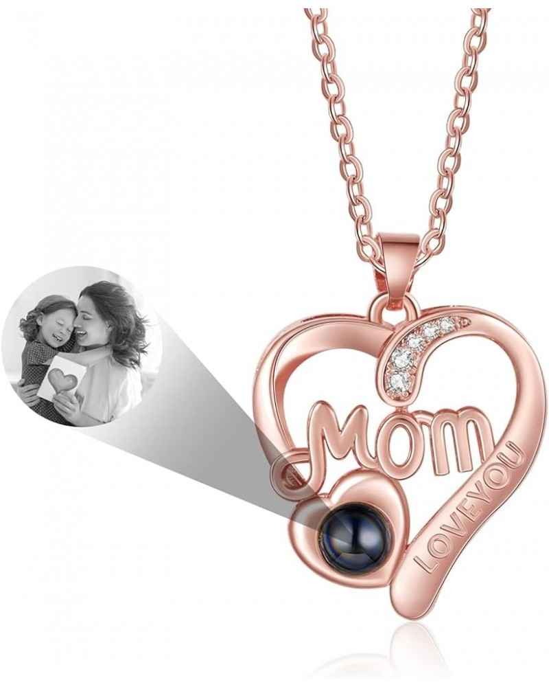 Custom Necklace with Picture Inside Personalized Photo Projection Necklace Mother Necklace Engraved Picture Memorial Neckalce...