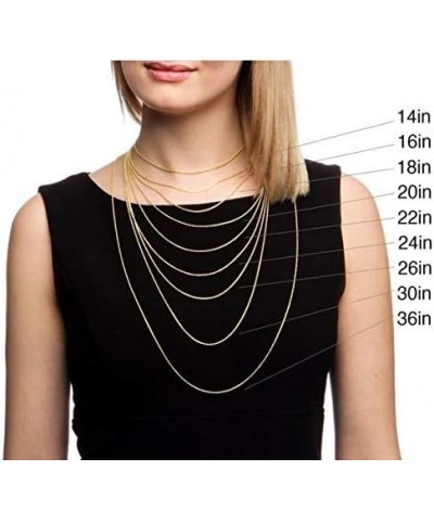 10k Rose Gold 1.5mm Rope Chain Diamond Cut Womens Dainty Pendant Necklace, 14" 16" 18" 20" 22" 24" 26 14 $53.18 Necklaces