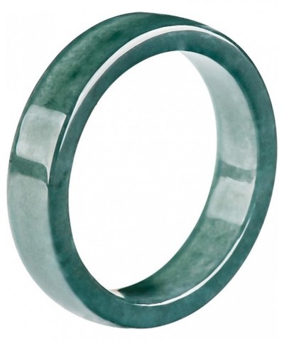 Natural Jade Rings for Women (Size 6-11)- Light Green Jade Rings 100% Real Stone Skinny Jade Band Ring Simple Gemstone Ring J...