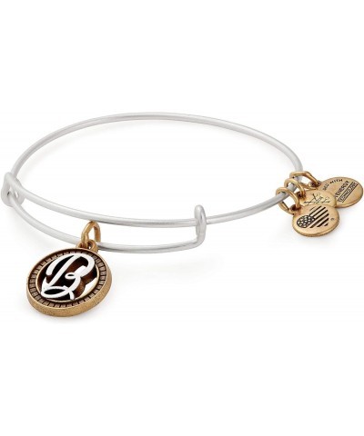 Women's Initial B II Bangle Two Tone Bracelet, Rafaelian Silver $16.50 Bracelets