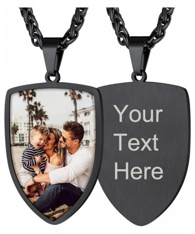 Picture Necklace Personalized Custom Dog Tag/Disc/Heart Pendant Picture Jewelry Engraved Memory Chain with Photo Name Customi...