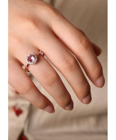 Fidget Ring Birthstone Rings for Women Thumb Rings Fidget Ring Women Rose Gold Ring Spinner Ring Anxiety Ring for Women Cubic...