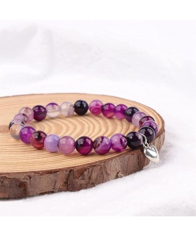 Get Well Soon Gifts Anti-Anxiety Bracelets for Women Natural Stone Bracelets for Relaxation Healing Crystal Bracelets Yoga Br...