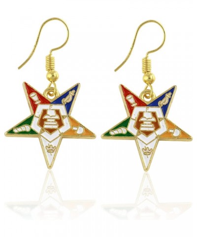 Order of the Eastern Star Dangle/Drop Fishhook Earrings $9.93 Earrings