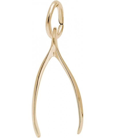 Wishbone Charm yellow-gold-plated-silver $14.00 Bracelets