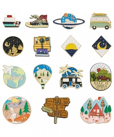 Pandahall Various Theme Alloy Enamel Brooches Lapel Brooch Enamel Pin Set 0Outdoors Themed 2 $9.11 Brooches & Pins