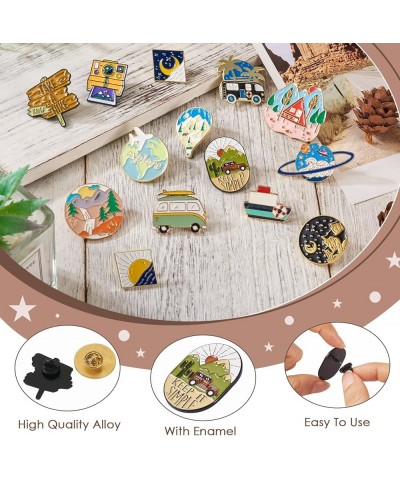 Pandahall Various Theme Alloy Enamel Brooches Lapel Brooch Enamel Pin Set 0Outdoors Themed 2 $9.11 Brooches & Pins