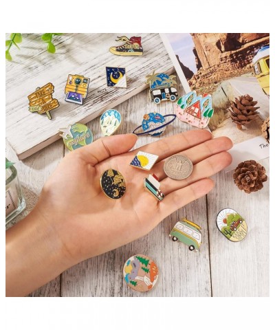 Pandahall Various Theme Alloy Enamel Brooches Lapel Brooch Enamel Pin Set 0Outdoors Themed 2 $9.11 Brooches & Pins